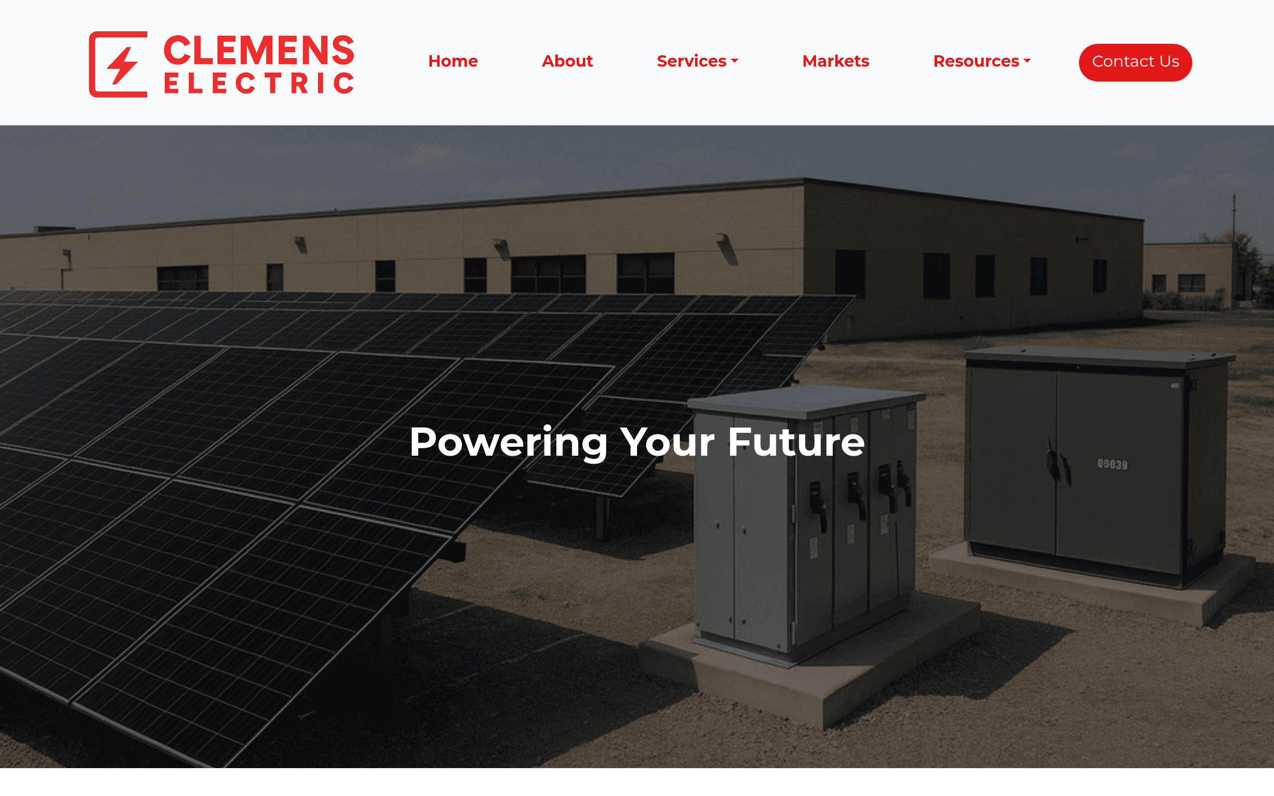 Clemens Electric website built by RM Web Solutions